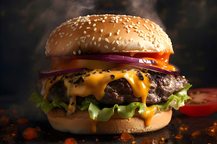 Burger und Wraps